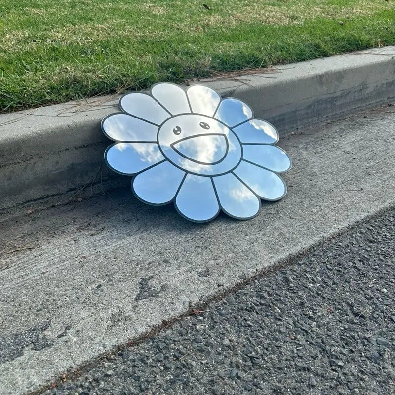 Flower Mirror outdoor reflection